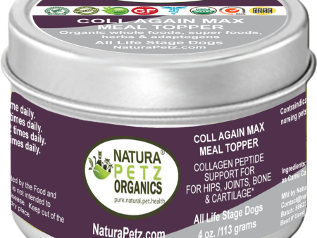 Coll Again Max Collagen Peptide Support Meal Topper* Hips, Joint, Bone & Cartilage Support* Dogs & Cats* For Sale