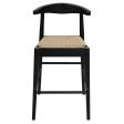 Arden Solid Oak Loom Kitchen Counter Stool (Black) Online Sale