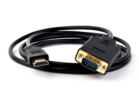 1.8M 6 Feet HDMI Male to VGA Male Cable for Computer, Laptop, PC, Monitor ETC For Sale