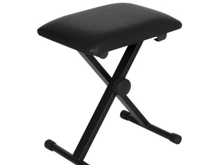 Alpha Piano Stool Adjustable Height Keyboard Seat Portable Bench Chair Black Fashion