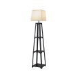 Artiss Floor Lamp 3 Tier Shelf Storage LED Light Stand Home Room Vintage White For Cheap