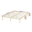 Artiss Bed Frame Queen Size Wooden Base Mattress Platform Timber Pine AMBA Sale