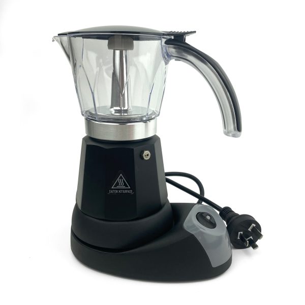 Black Electric Moka Coffee Maker Espresso Machine Italian Classic 6 Cups Auto Power Online Sale