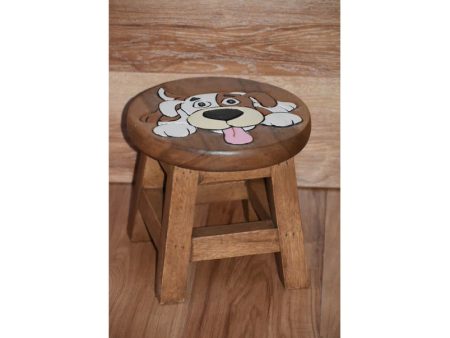 Kids furniture Wooden Stool Puppy Dog Chair Toddlers Step Sitting Hot on Sale