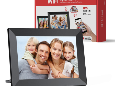 Black 16GB Storage 10-Inch WiFi Digital Photo Frame | HD Display + Remote Photo Video Sharing via App | Hot on Sale