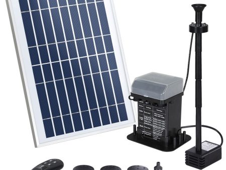 Gardeon Solar Pond Pump Submersible Fountain with Battery Kit LED Lights 5.2FT Online Hot Sale