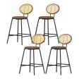 Artiss 4x Bar Stools PU Leather Stools Brown Hot on Sale