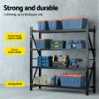 Giantz 4Mx2M Garage Shelving Warehouse Rack Black Hot on Sale