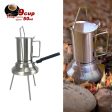 2 In 1 Camping Stainless Steel 9Cup Pot Moka Coffee Maker Italian Espresso Kettle 2024 NEW MODLE Hot on Sale