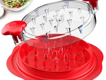 2pcs Red New Chicken Shredder - Effortless Chicken Breast Shredding Tool for Meal Prep and Baby Food Fashion