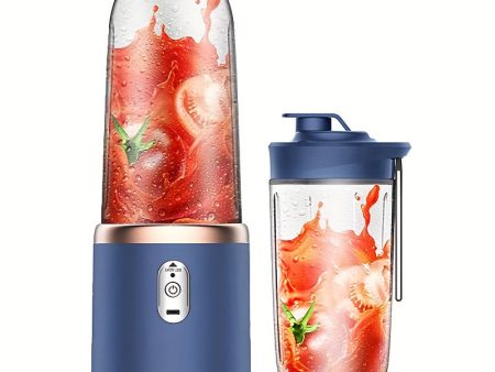 1 x Portable USB Blue Rechargeable Juicer Cup,Portable Blender for Smoothies and Juices - USB Rechargeable, Powerful & Compact Discount