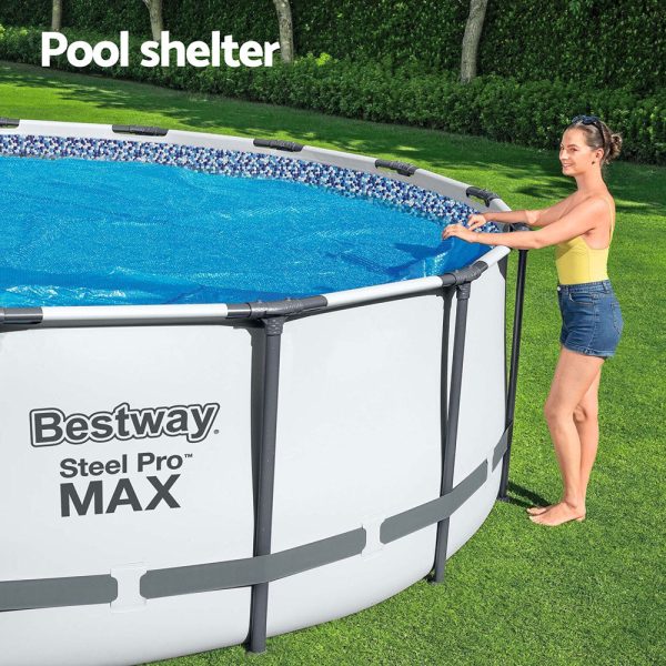 Bestway Pool Cover Solar Fits 4.17m Round Above Ground Swimming Pool Blanket Online now