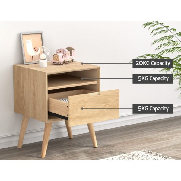 Artiss Bedside Table Drawers Side Table Shelf Storage Cabinet Nightstand GORR Online