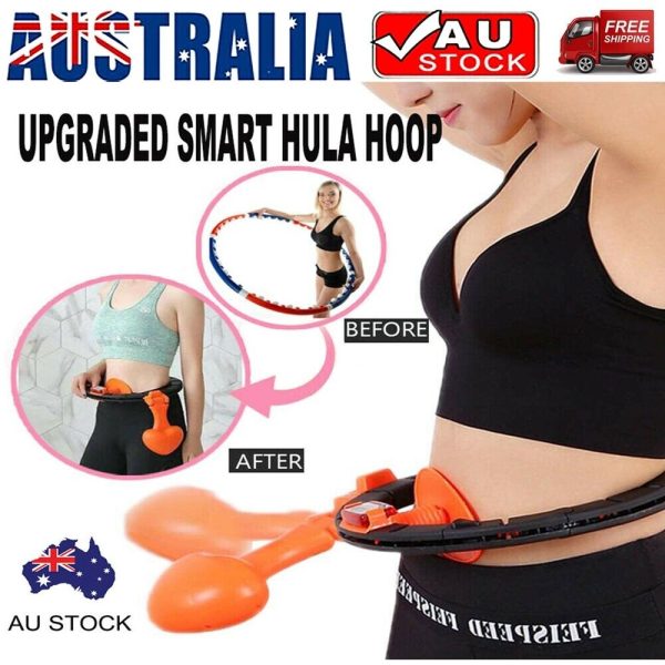 Smart Auto-Spinning Hula Hoop Lose Weight Exercise Detachable Portable LCD AU Online