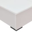 Queen Bed Frame Fabric Upholstery MDF LED Headboard in Champagne Colour Supply