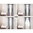 Artiss 2X 132x274cm Blockout Sheer Curtains Charcoal Supply