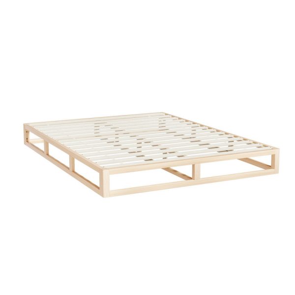 Artiss Bed Frame Queen Size Wooden Base Mattress Platform Timber Pine KALAM For Cheap