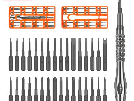 33 PC PRECISION SCREWDRIVER SET BITS PHILIP FLAT SLOTTED TORX HEX ELECTRONIC FIX Hot on Sale