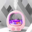 Pink 3 In 1 Anti-Gravity Humidifier Multifunctional Aromatherapy Machine Bluetooth-compatible Speaker Fish Tank Ambient Light For Cheap