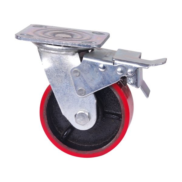 5 inch Industrial 500KG Caster Wheels Swivel with Brake Locking Casters Castor Wheels Cart Furniture Workbench Online Sale