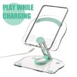 Black Acrylic Foldable Tablet and Phone Stand - 360° Rotation, Anti-Slip Design, Lightweight and Compact Sale