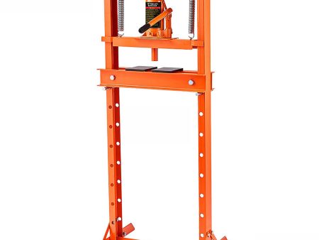 12-Ton Hydraulic Heavy Duty Floor Shop Press H-Frame Straightening Metal Garages Online