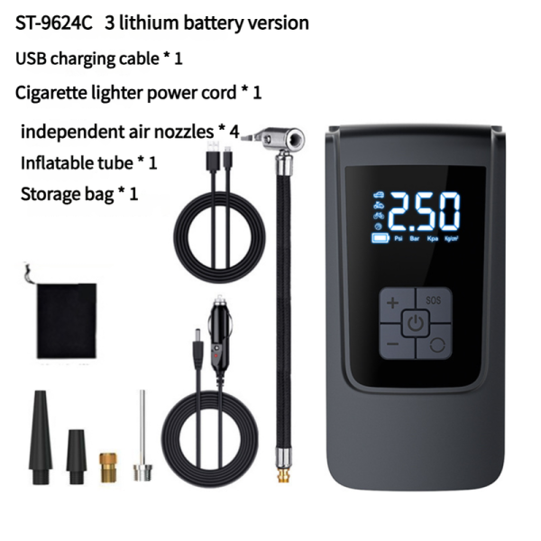 ST-9624C Advanced Portable Wireless Digital Tire Inflator with USB & Cigarette Lighter Charging, 150 PSI Max Pressure Cheap