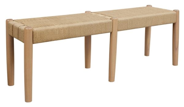 Kelly Loom Oak Bench (Natural) Discount