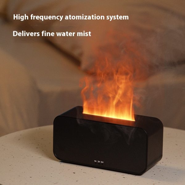 White Timing Simulation Aroma Diffuser Usb Household Flame Humidifier Aromatherapy Machine Spray Air Flame Humidifier Diffuser Supply