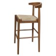 Arden Solid Oak Loom Kitchen Counter Stool (Almond) For Sale