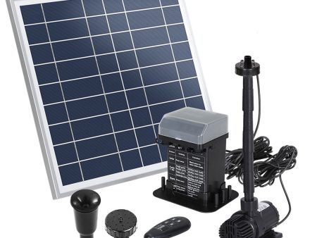 Gardeon Solar Pond Pump with Battery Kit LED Lights 9.8FT For Cheap