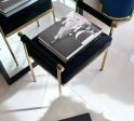 Interior Ave - Cuba Velvet Vanity Stool - Black Supply