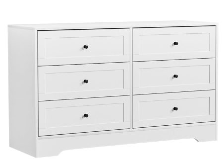 Artiss 6 Chest of Drawers - LEIF White Sale