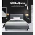 Artiss Bed Frame Single Size Grey NEO Hot on Sale