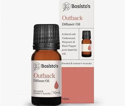 Bosistos Diffuser Oil Outback - Cederwood, Marjoram & Black Pepper 10mL For Cheap