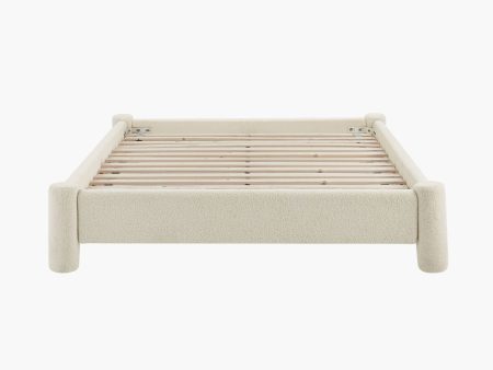 Zara Modern Boucle Fabric Bed Base - King For Discount