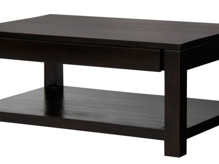 Amsterdam 2 Drawer Coffee Table - Chocolate Online now