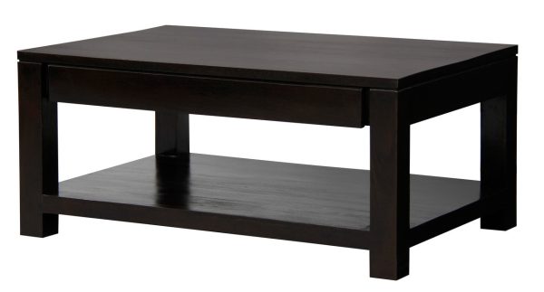 Amsterdam 2 Drawer Coffee Table - Chocolate Online now