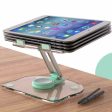 Pink Acrylic Foldable Tablet and Phone Stand - 360° Rotation, Anti-Slip Design, Lightweight and Compact Hot on Sale