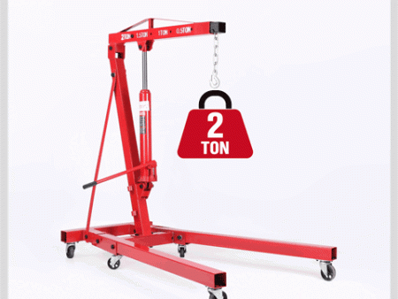 Engine Crane 2 Ton Hydraulic Hoist Folding Shop Mobile Lifter Workshop Lift For Cheap