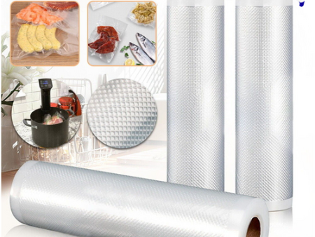 4 Roll VACUUM FOOD SEALER BAGS SAVER SEAL ROLLS STORAGE COMMERCIAL HEAT GRADE 28CMX6M Hot on Sale