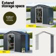 Giantz Garden Shed Outdoor Storage 2.15x1.74M Tool Workshop House w Extension Kit Fashion