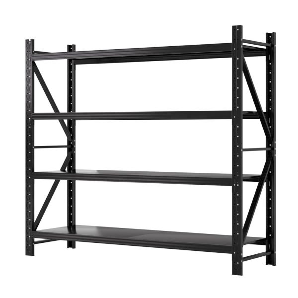 Giantz 2Mx1.8M Garage Shelving Warehouse Rack Pallet Racking Storage Shelf Black Cheap