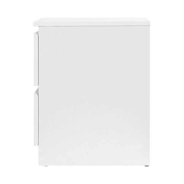 Artiss Bedside Table 2 Drawers - PEPE White Online Hot Sale