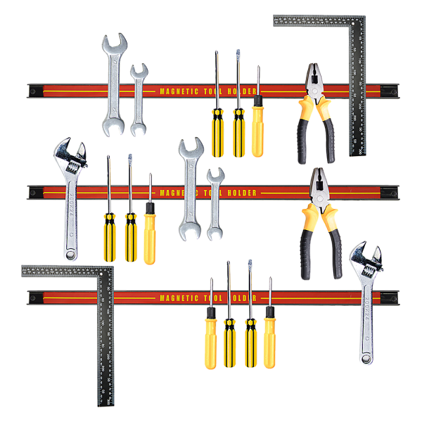 3 x 61cm Magnetic Wall Mounted Tool Holder Storage Organiser Garage Workshop For Sale