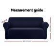 Artiss Sofa Cover Couch Covers 3 Seater Stretch Navy Online Sale