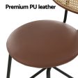 Artiss 4x Bar Stools PU Leather Stools Brown Hot on Sale