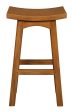 Tokyo Solid Mahogany Timber Barstool (Light Pecan) Discount