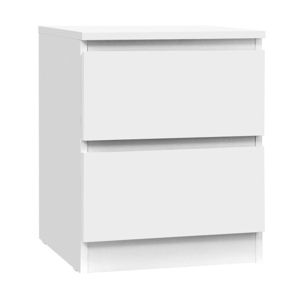 Artiss Bedside Table 2 Drawers - PEPE White Online Hot Sale