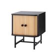 Artiss Bedside Table with Sliding Doors BORIS Discount